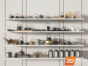 Tea Set 3D Model